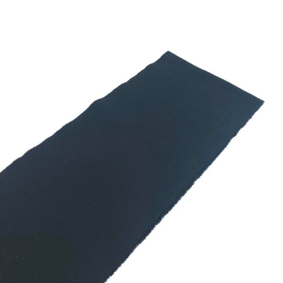 MONCLER logo fringe Scarf wool Black/White - Picture 5 of 14